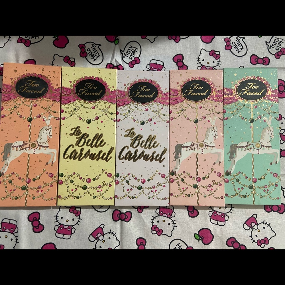 La belle carousel too faced eye shadow pallets